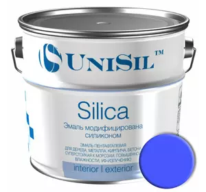 Краска Silica модифицированная силиконом, 0.9 кг, Голубая