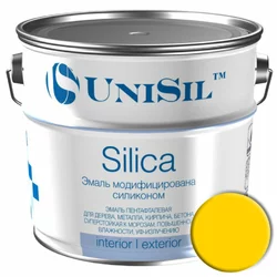Краска Silica модифицированная силиконом, 0.9 кг, Желтая