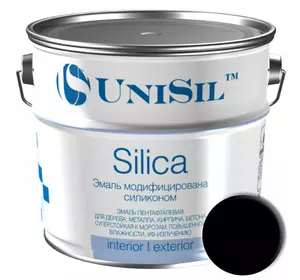 Краска Silica модифицированная силиконом, 0.9 кг, Чёрная матовая