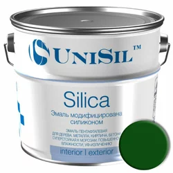 Краска Silica модифицированная силиконом, 2.8 кг, Темно-зеленая