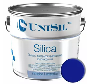 Краска Silica модифицированная силиконом, 0.9 кг, Синяя