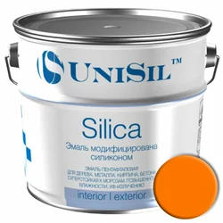 Краска Silica модифицированная силиконом, 0.9 кг, Оранжевая