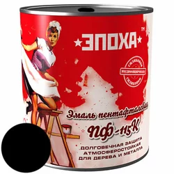 Антикорозійна фарба Емаль ПФ-115к, 0.9 кг, Чорна Антикорозійна фарба Емаль ПФ-115к, 0.9 кг, Чорна