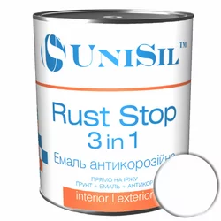 Емаль антикорозійна Rust Stop 3 in 1, Біла, 2.5л
