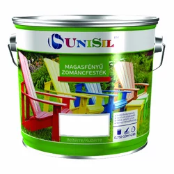 Эмаль алкидная UNISIL magasfenyu zomancfestek, Белая, 2.5л Эмаль алкидная UNISIL magasfenyu zomancfestek, Белая, 2.5л