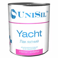 Лак яхтный Unisil Yacht, 0.75 л, Глянецевый Лак яхтный Unisil Yacht, 0.75 л, Глянецевый