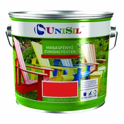 Емаль UNISIL magasfenyu zomancfestek, Червона, 2.5л Емаль UNISIL magasfenyu zomancfestek, Червона, 2.5л