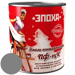 Антикорозійна фарба Емаль ПФ-115к, 0.9 кг, Темно-сіра Антикорозійна фарба Емаль ПФ-115к, 0.9 кг, Темно-сіра