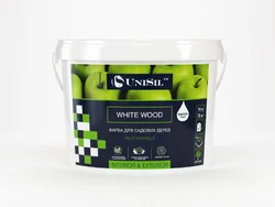 Фарба для садових дерев UniSil WHITE WOOD, 3.5 кг Фарба для садових дерев UniSil WHITE WOOD, 3.5 кг