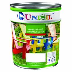 Эмаль алкидная UNISIL magasfenyu zomancfestek,  Белая, 0.75л Эмаль алкидная UNISIL magasfenyu zomancfestek,  Белая, 0.75л