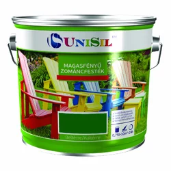 Емаль UNISIL magasfenyu zomancfestek, Зелена, 2.5л Емаль UNISIL magasfenyu zomancfestek, Зелена, 2.5л