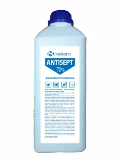 Антисептик Antisept 72%, Unisept, 1 л Антисептик Antisept 72%, Unisept, 1 л