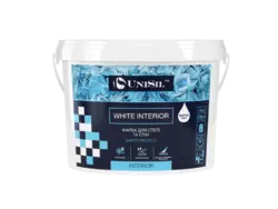 Акриловая краска для стен и потолков Unisil White Interior, 14 кг Акриловая краска для стен и потолков Unisil White Interior, 14 кг