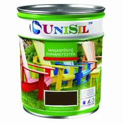 Эмаль алкидная UNISIL magasfenyu zomancfestek, Коричневая, 0.75л Эмаль алкидная UNISIL magasfenyu zomancfestek, Коричневая, 0.75л