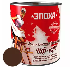 Антикорозійна фарба Емаль ПФ-115к, 2.8 кг, Коричнева Антикорозійна фарба Емаль ПФ-115к, 2.8 кг, Коричнева