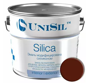 Фарба Silica модифікована силіконом, 0.9 кг, Червоно-коричнева