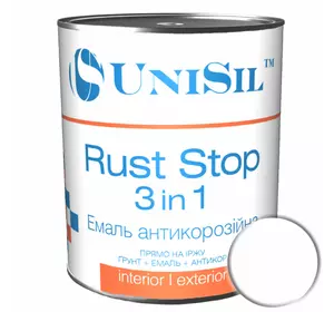 Эмаль антикоррозийная Rust Stop 3 in 1, Белая, 2.5л Эмаль антикоррозийная Rust Stop 3 in 1, Белая, 2.5л