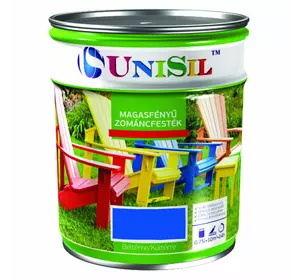 Емаль UNISIL magasfenyu zomancfestek, Синя, 0.75л Емаль UNISIL magasfenyu zomancfestek, Синя, 0.75л