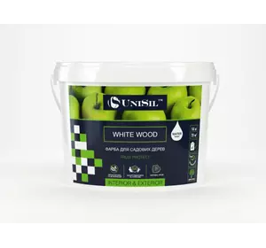 Фарба для садових дерев UniSil WHITE WOOD, 3.5 кг Фарба для садових дерев UniSil WHITE WOOD, 3.5 кг