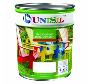 Емаль UNISIL magasfenyu zomancfestek, Біла, 0.75л Емаль UNISIL magasfenyu zomancfestek, Біла, 0.75л