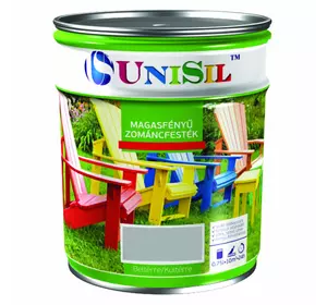 Эмаль алкидная UNISIL magasfenyu zomancfestek, Серая, 0.75л Эмаль алкидная UNISIL magasfenyu zomancfestek, Серая, 0.75л