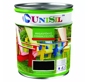 Емаль UNISIL magasfenyu zomancfestek, Чорна, 0.75л Емаль UNISIL magasfenyu zomancfestek, Чорна, 0.75л