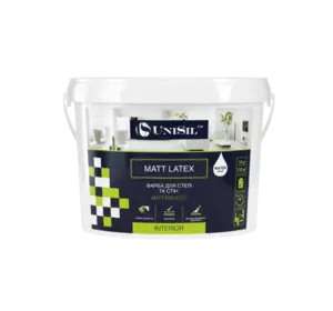 Водоэмульсионная краска для стен Unisil Matt latex, 14 кг Водоэмульсионная краска для стен Unisil Matt latex, 14 кг