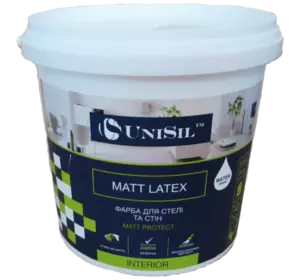 Водоэмульсионная краска для стен Unisil Matt latex, 3.5 кг