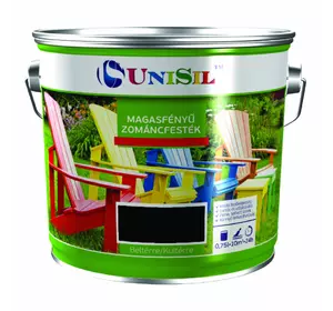 Эмаль алкидная UNISIL magasfenyu zomancfestek, Чёрная, 2.5л Эмаль алкидная UNISIL magasfenyu zomancfestek, Чёрная, 2.5л